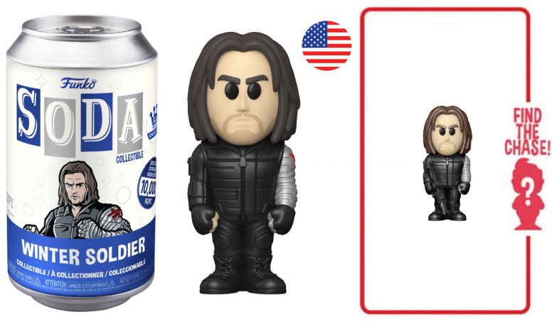 Figurine Funko Soda Captain America : Civil War [Marvel] Soldat d'hiver (Canette Bleue)