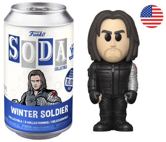 Figurine Funko Soda Captain America : Civil War [Marvel] Soldat d'hiver (Canette Bleue)