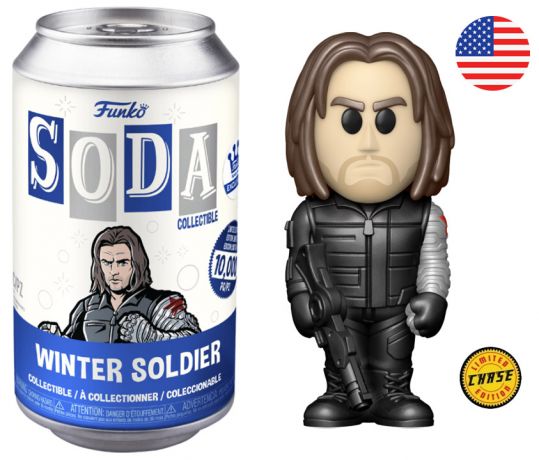 Figurine Funko Soda Captain America : Civil War [Marvel] Soldat d'hiver (Canette Bleue) [Chase]