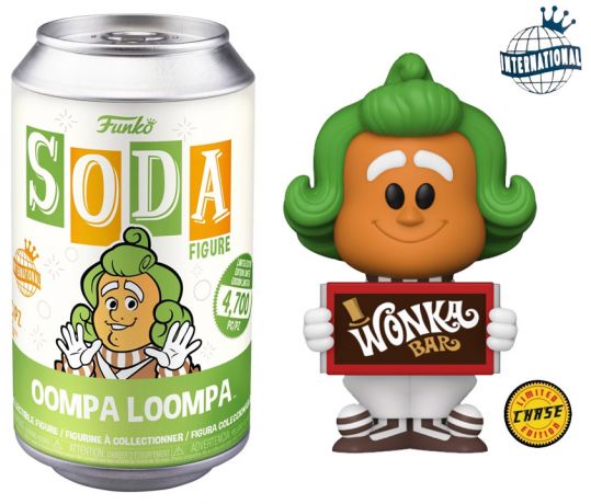 Figurine Funko Soda Charlie et la Chocolaterie Oompa Loompa (Canette Verte) [Chase]