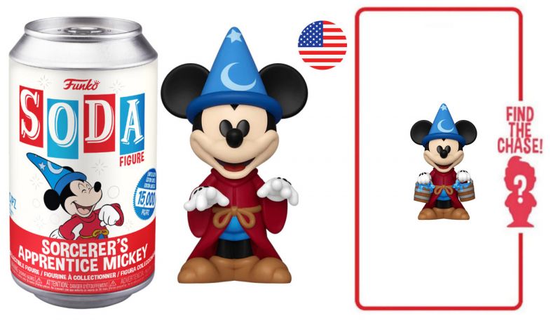 Figurine Funko Soda Fantasia [Disney] L'Apprenti sorcier Mickey (Canette Rouge)