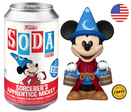 Figurine Funko Soda Fantasia [Disney] L'Apprenti sorcier Mickey (Canette Rouge) [Chase]