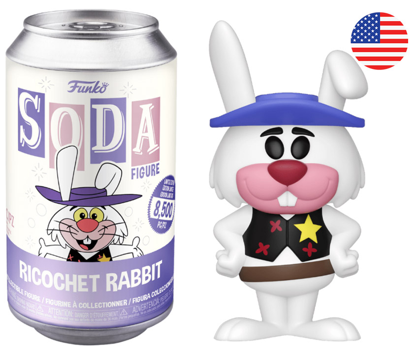 Figurine Soda Hanna-Barbera pas cher : Ricochet Rabbit (Canette Violette)