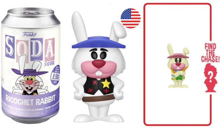 Figurine Funko Soda Hanna-Barbera Ricochet Rabbit (Canette Violette)