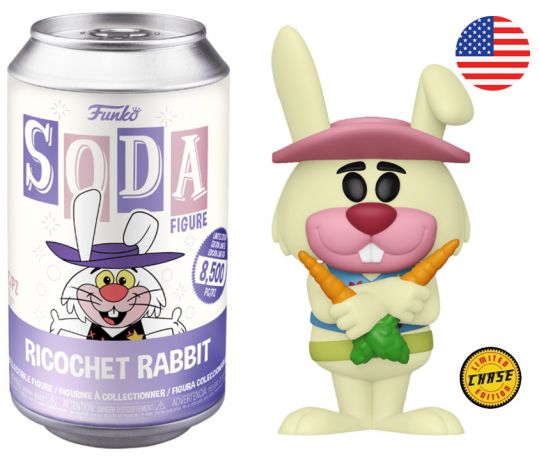 Figurine Funko Soda Hanna-Barbera Ricochet Rabbit (Canette Violette) [Chase]