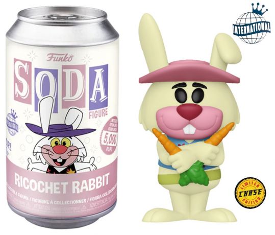 Figurine Funko Soda Hanna-Barbera Ricochet Rabbit (Canette Rose) [Chase]