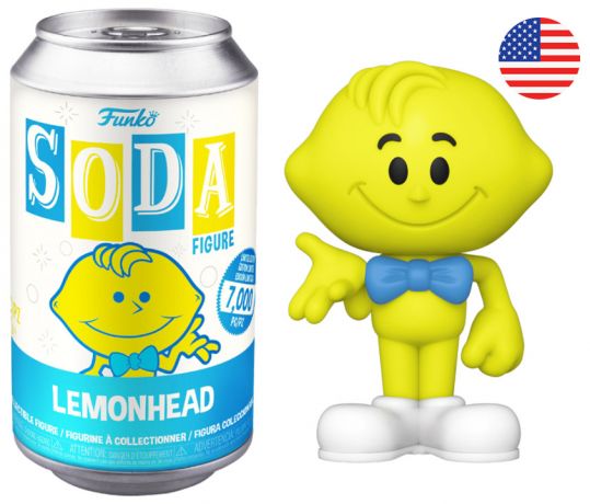 Figurine Funko Soda Icônes de Pub Lemonhead (Canette Bleue)