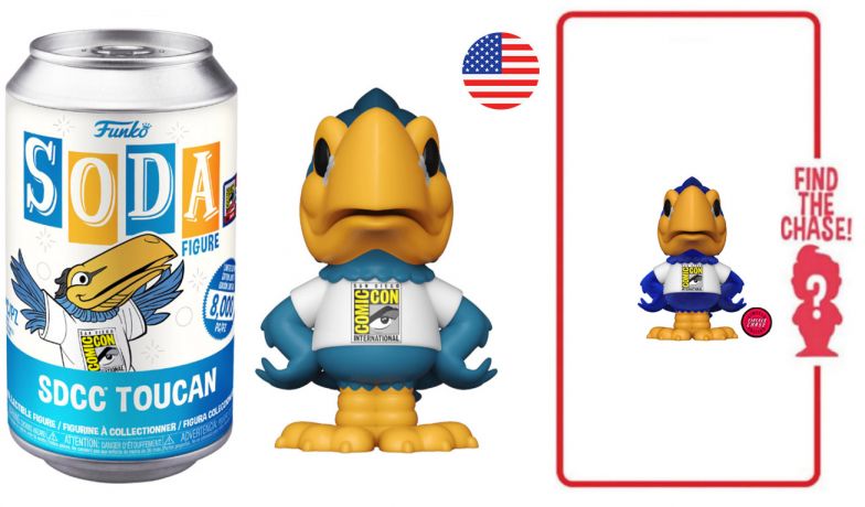 Figurine Funko Soda Comic Con San Diego SDCC Toucan (Canette Bleue)