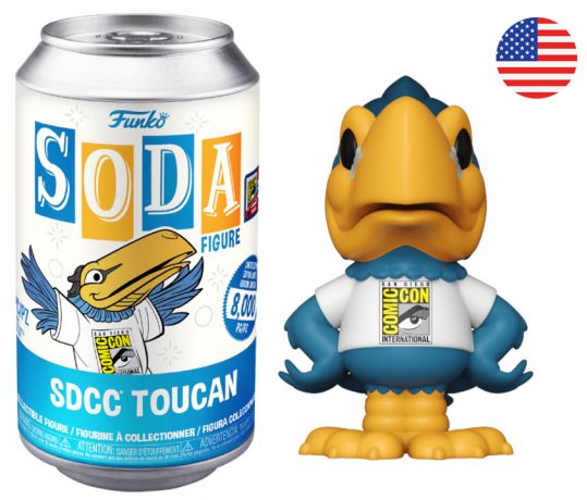 Figurine Funko Soda Comic Con San Diego SDCC Toucan (Canette Bleue)