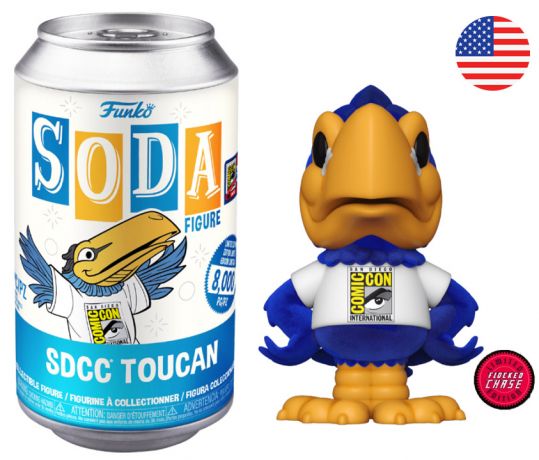 Figurine Funko Soda Comic Con San Diego SDCC Toucan (Canette Bleue) [Chase]