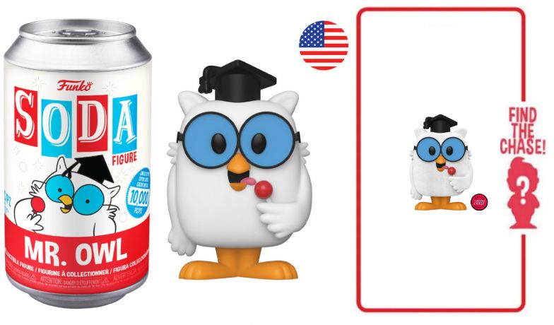 Figurine Funko Soda Icônes de Pub Mr. Owl (Canette Rouge)