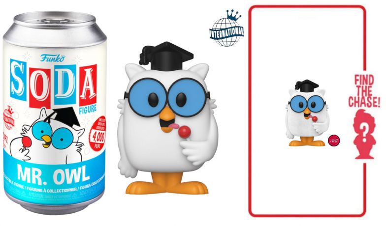 Figurine Funko Soda Icônes de Pub Mr. Owl (Canette Bleue)