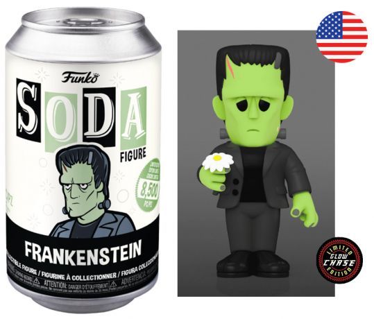 Figurine Funko Soda Universal Monsters Frankenstein (Canette Noire) [Chase]