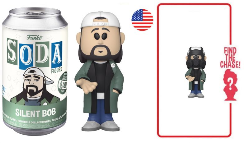 Figurine Funko Soda Comic Book Men Silent Bob (Canette Verte)