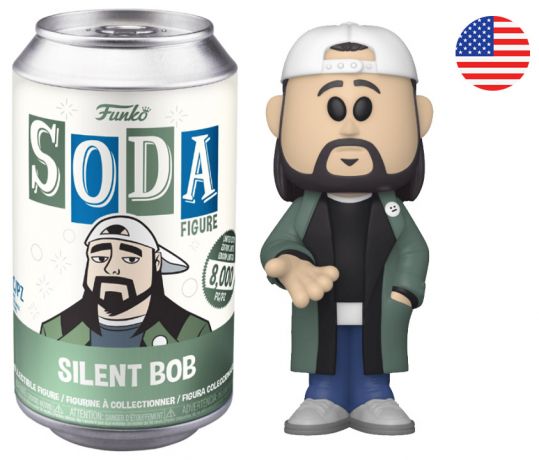 Figurine Funko Soda Comic Book Men Silent Bob (Canette Verte)