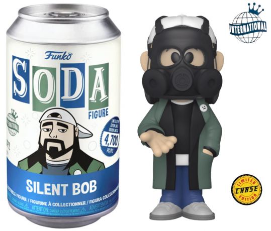 Figurine Funko Soda Comic Book Men Silent Bob (Canette Bleue) [Chase]