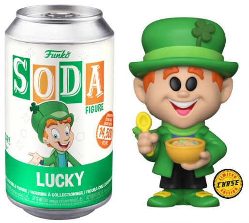 Figurine Funko Soda Icônes de Pub Lucky (Canette Verte) [Chase]