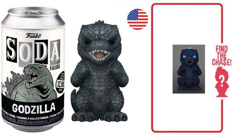 Figurine Funko Soda Godzilla vs Kong Godzilla (Canette Noire)