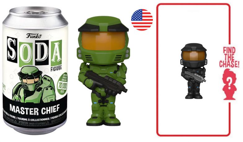 Figurine Funko Soda Halo Master Chief (Canette Noire)