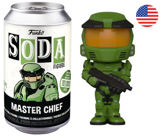 Figurine Funko Soda Halo Master Chief (Canette Noire)