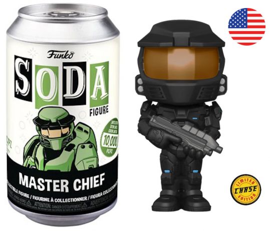 Figurine Funko Soda Halo Master Chief (Canette Noire) [Chase]
