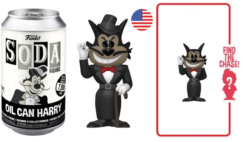 Figurine Funko Soda Super-Souris Oil Can Harry (Canette Noire)