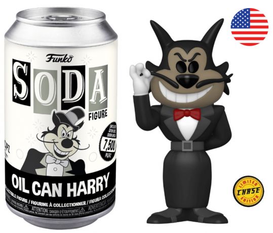 Figurine Funko Soda Super-Souris Oil Can Harry (Canette Noire) [Chase]