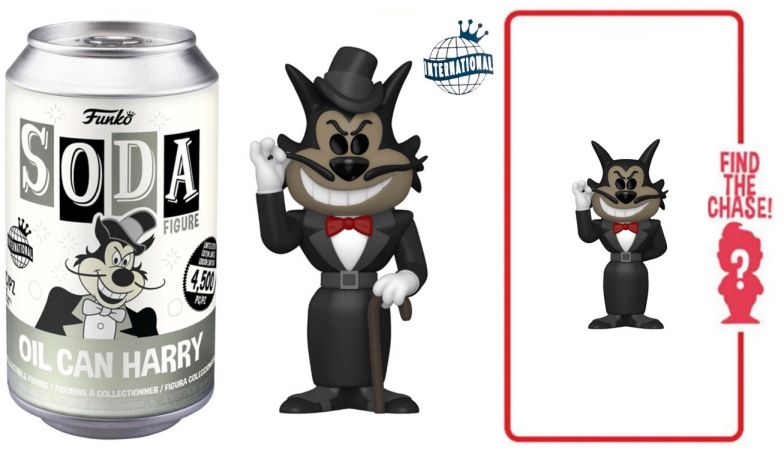 Figurine Funko Soda Super-Souris Oil Can Harry (Canette Grise)