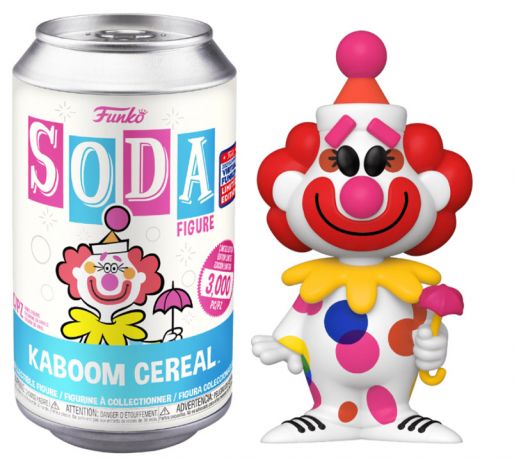 Figurine Funko Soda Icônes de Pub Kaboom Cereal (Canette Bleue)