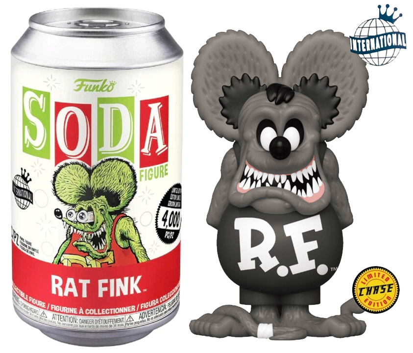 Figurine Soda Rat Fink pas cher : Rat Fink (Canette Rouge) [Chase]