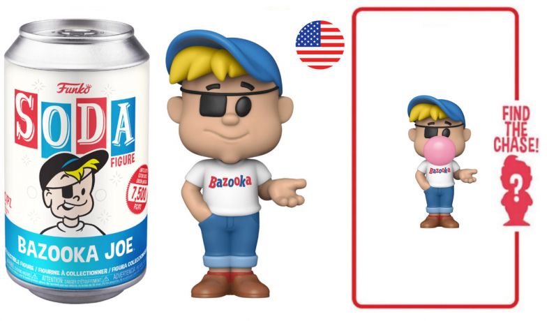 Figurine Funko Soda Icônes de Pub Bazooka Joe (Canette Bleue)