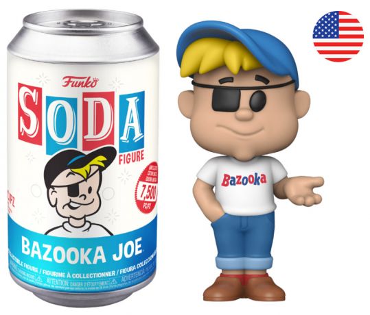 Figurine Funko Soda Icônes de Pub Bazooka Joe (Canette Bleue)