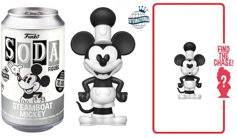 Figurine Funko Soda Disney Bateau à vapeur Mickey (Canette Grise)