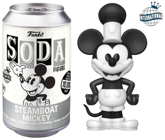Figurine Funko Soda Disney Bateau à vapeur Mickey (Canette Grise)