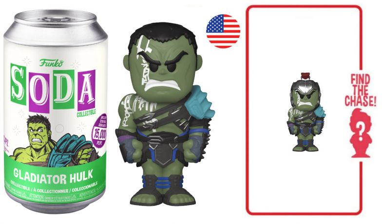 Figurine Funko Soda Thor Ragnarok [Marvel] Gladiator Hulk (Canette Verte)
