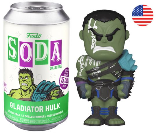 Figurine Funko Soda Thor Ragnarok [Marvel] Gladiator Hulk (Canette Verte)