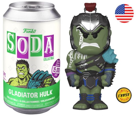 Figurine Funko Soda Thor Ragnarok [Marvel] Gladiator Hulk (Canette Verte) [Chase]