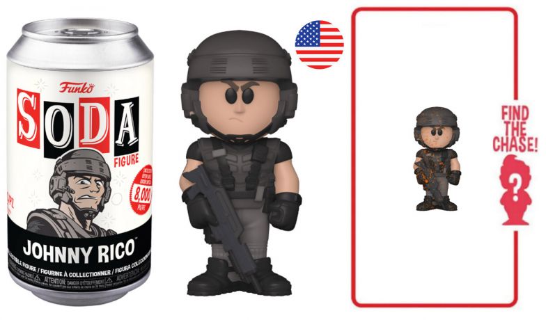 Figurine Funko Soda Starship Troopers Johnny Rico (Canette Noire)