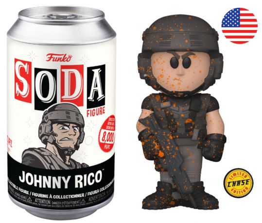 Figurine Funko Soda Starship Troopers Johnny Rico (Canette Noire) [Chase]