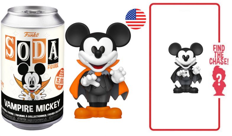 Figurine Funko Soda Disney Vampire Mickey (Canette Noire)