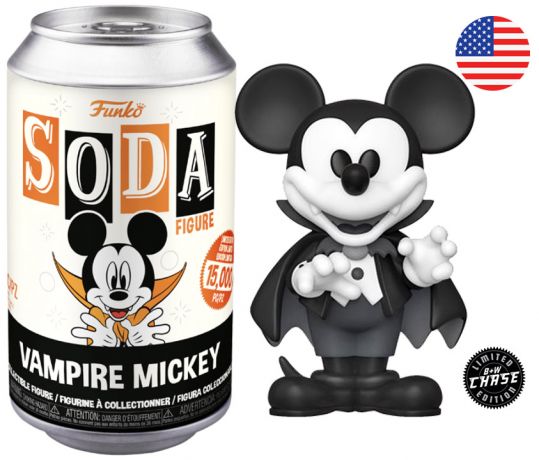 Figurine Funko Soda Disney Vampire Mickey (Canette Noire) [Chase]