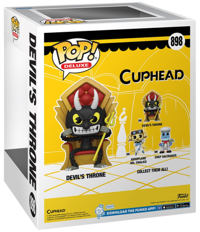 Figurine Funko Pop Cuphead #898 Le Diable sur trône