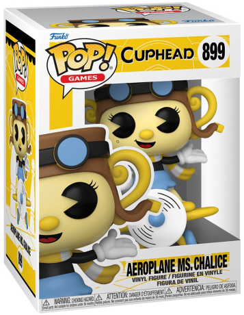 Figurine Funko Pop Cuphead #899 Legendary Chalice dans l'avion