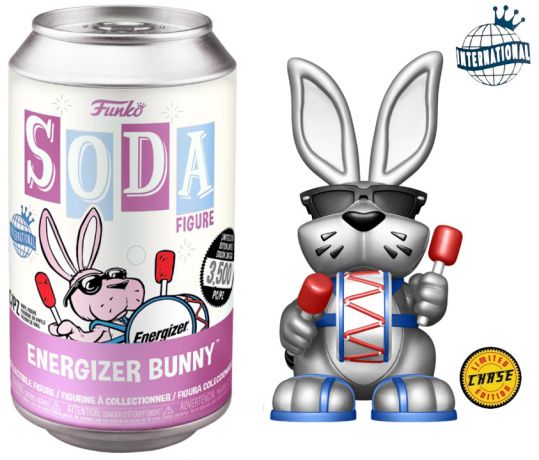 Figurine Funko Soda Icônes de Pub Lapin Energizer (Canette Rose) [Chase]