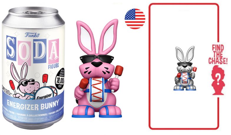 Figurine Funko Soda Icônes de Pub Lapin Energizer (Canette Bleue)