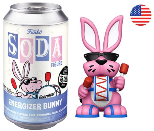 Figurine Funko Soda Icônes de Pub Lapin Energizer (Canette Bleue)