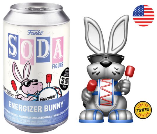 Figurine Funko Soda Icônes de Pub Lapin Energizer (Canette Bleue) [Chase]