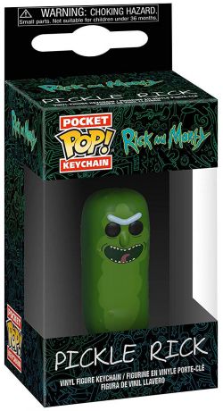 Figurine Funko Pop Rick et Morty Rick Cornichon - Porte-clés