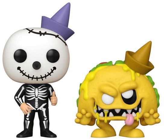 Figurine Funko Pop Icônes de Pub Skeleton Jack & Monster Taco - Pack