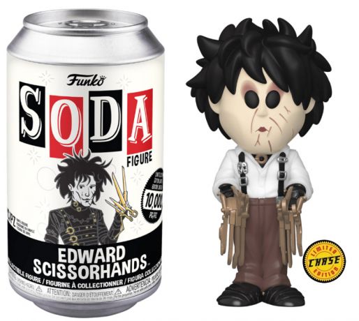 Figurine Funko Soda Edward aux mains d'argent Edward aux mains d'argent (Canette Noire) [Chase]